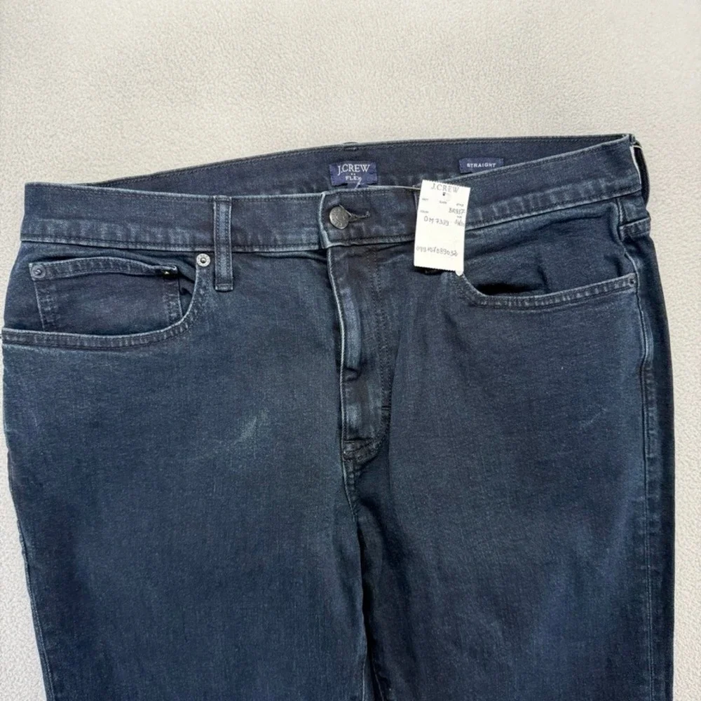 J.Crew Jeans Mens 34x30 Dark Straight Flex Denim Casual Cotton Flex 5 Pocket